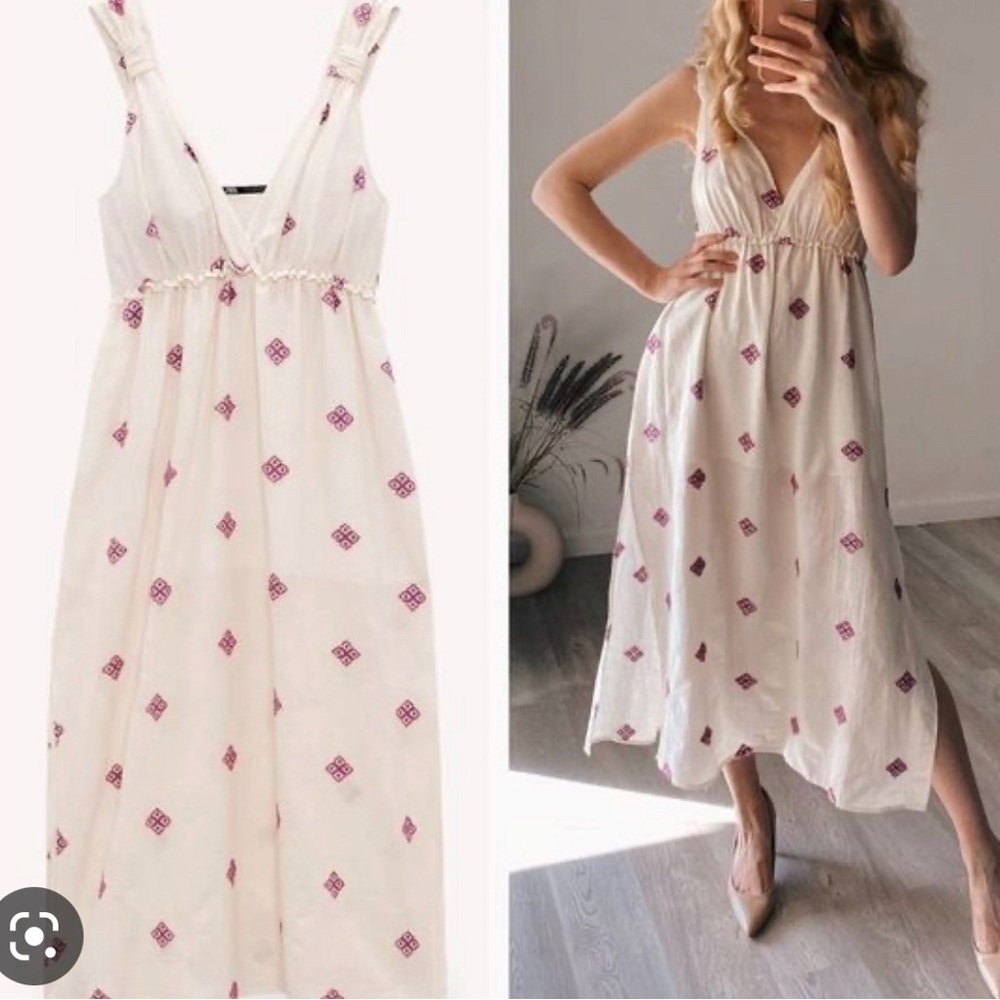 Zara  MIDI DRESS. NEW WITH TAGS.